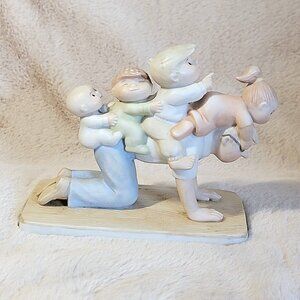 Family Circle One for the Books Figurine by BK Keane Giddyap Daddy Kids Children